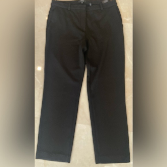 Theory Woman’s Pants Size 8 Black Comfort Stretch Slim In Tech Knit Elastic Pant - Picture 4 of 7